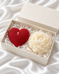 Heart Bloom Scented Candle Set ( Sandalwood & Rose )